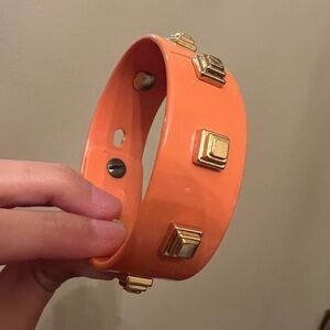 Tory burch orange gold bangle
